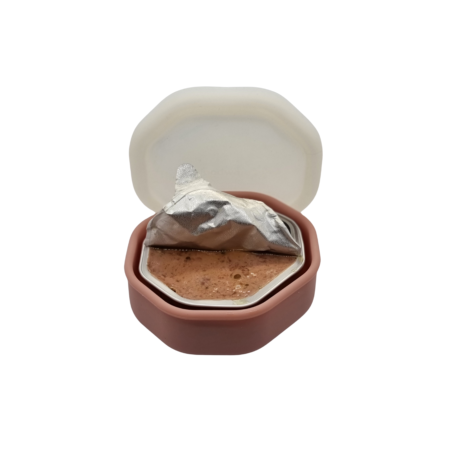 large octagon container with lid